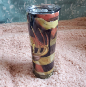 American Flag Deer Tumbler