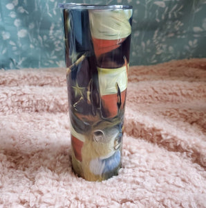 American Flag Deer Tumbler