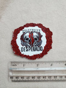 Heartbroke Desperado Sticker